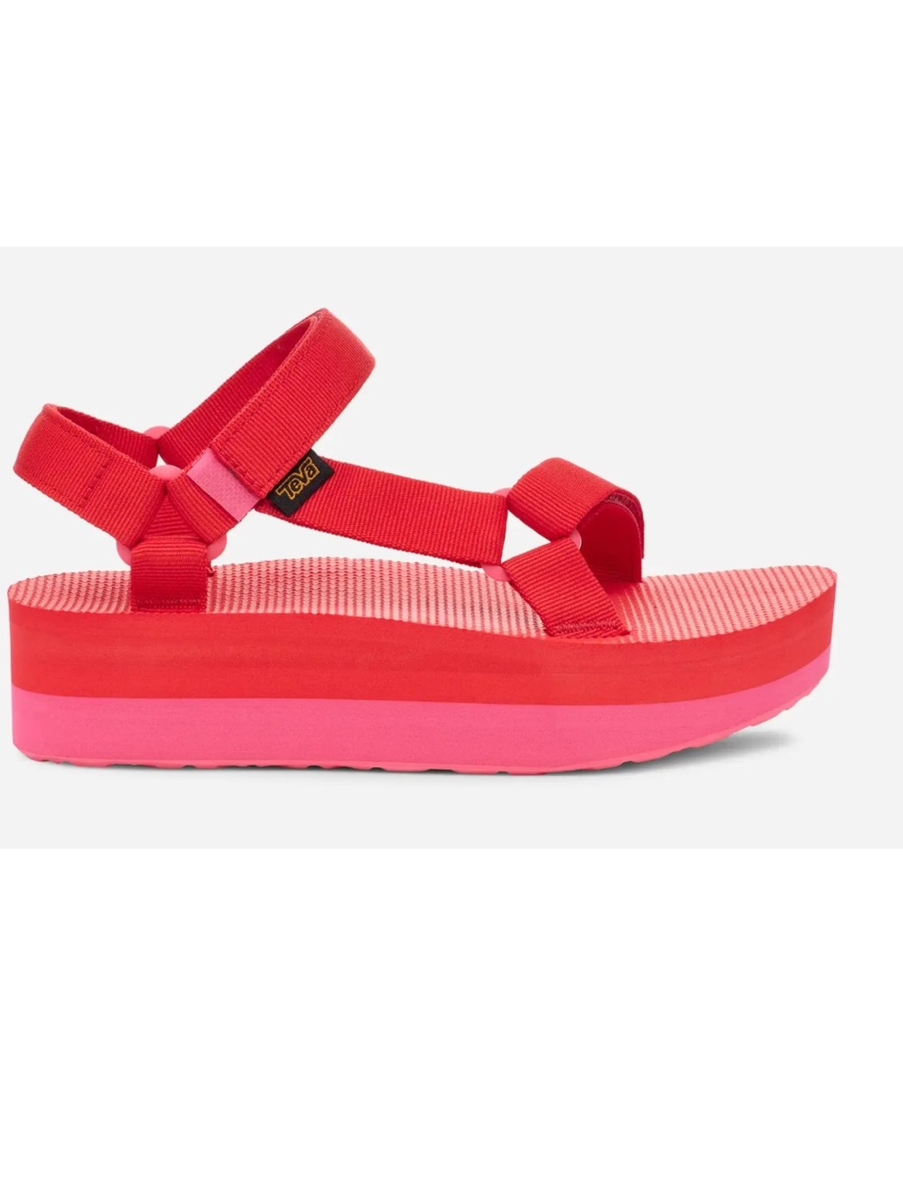 TeVa Hot Pink Flatform Universal Platform Sandals-Women's Size 7-Outdoor